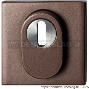 GPF Bouwbeslag Anastasius GPF9387.A2 Outside vierkant veiligheids buitenrozet 54x54x12,5 mm SKG*** kerntrekbeveiliging Bronze blend - R21011470 - afbeelding 1