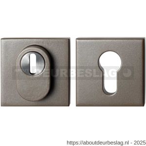GPF Bouwbeslag Anastasius GPF9387.A3 Set vierkant veiligheidsrozet 54x54x10 mm SKG*** kerntrekbeveiliging Mocca blend - R21011473 - afbeelding 1
