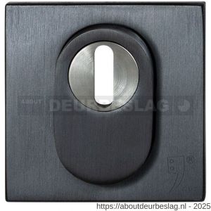 GPF Bouwbeslag PVD GPF9387.P1 Outside veiligheidsbuitenrozet vierkant 54 mm SKG*** kerntrekbeveiliging PVD antraciet - R21012988 - afbeelding 1