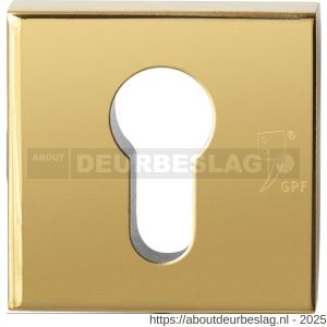 GPF Bouwbeslag PVD GPF9387.P3 Inside veiligheidsbinnenrozet vierkant 54 mm SKG*** PVD messing - R21012885 - afbeelding 1