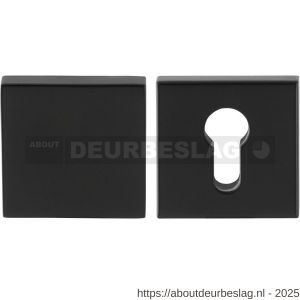 GPF Bouwbeslag Smeedijzer GPF9388.64 Set veiligheidsrozet vierkant 54 mm SKG*** buiten blind smeedijzer zwart - R21012916 - afbeelding 1