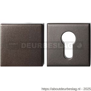 GPF Bouwbeslag Anastasius GPF9388.A1 Set veiligheidsrozetten vierkant 54x54x10 mm SKG*** buiten blind Dark blend - R21012922 - afbeelding 1