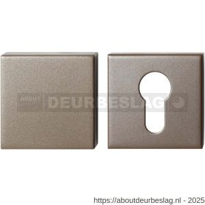GPF Bouwbeslag Anastasius GPF9388.A3 Set veiligheidsrozetten vierkant 54x54x10 mm SKG*** buiten blind Mocca blend - R21012932 - afbeelding 1