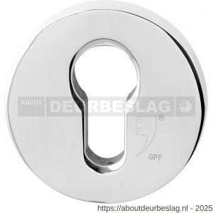 GPF Bouwbeslag RVS GPF9391.49 Outside veiligheidsbuitenrozet rond 54 mm SKG*** RVS gepolijst - R21012947 - afbeelding 1