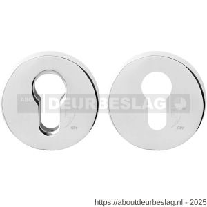 GPF Bouwbeslag RVS GPF9391.49 Set veiligheidsrozet rond 54 mm SKG*** RVS gepolijst - R21012948 - afbeelding 1