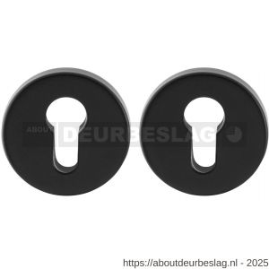 GPF Bouwbeslag Smeedijzer GPF9391.64 Set veiligheidsrozet rond 54 mm SKG*** smeedijzer zwart - R21012961 - afbeelding 1