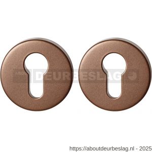 GPF Bouwbeslag Anastasius GPF9391.A2 Set veiligheidsrozet rond 54x12,5 mm SKG*** Bronze blend - R21012975 - afbeelding 1