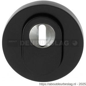 GPF Bouwbeslag Smeedijzer GPF9392.64 Outside veiligheidsbuitenrozet rond 54 mm SKG*** kerntrekbeveiliging smeedijzer zwart - R21013018 - afbeelding 1