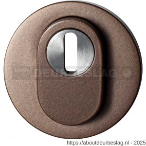 GPF Bouwbeslag Anastasius GPF9392.A2 Outside rond veiligheids buitenrozet 54x12,5 mm SKG*** kerntrekbeveiliging Bronze blend - R21011478 - afbeelding 1