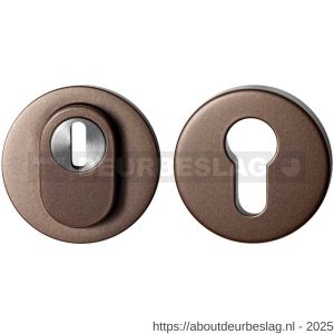 GPF Bouwbeslag Anastasius GPF9392.A2 Set rond veiligheidsrozet 54 mm SKG*** kerntrekbeveiliging Bronze blend - R21011479 - afbeelding 1