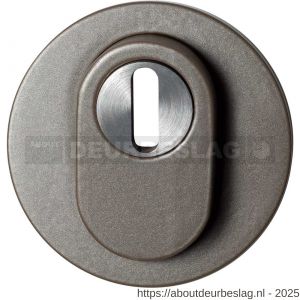 GPF Bouwbeslag Anastasius GPF9392.A3 Outside rond veiligheids buitenrozet 54x12,5 mm SKG*** kerntrekbeveiliging Mocca blend - R21011480 - afbeelding 1