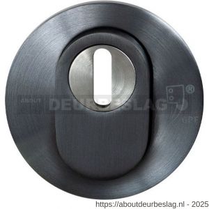 GPF Bouwbeslag PVD GPF9392.P1 Outside veiligheidsbuitenrozet rond 54 mm SKG*** kerntrekbeveiliging PVD antraciet - R21012994 - afbeelding 1