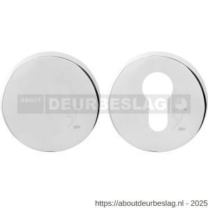 GPF Bouwbeslag RVS GPF9393.49 Set veiligheidsrozet rond 54 mm SKG*** t buiten blind RVS gepolijst - R21012950 - afbeelding 1