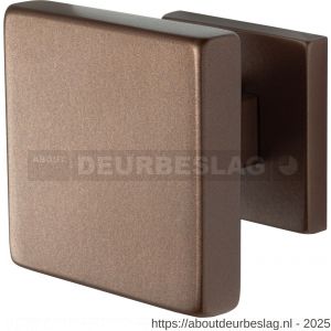 GPF Bouwbeslag Anastasius GPF9825.A2 vierkante voordeurknop 70x70 mm op rozet 53x53x8 mm Bronze blend - R21010503 - afbeelding 1