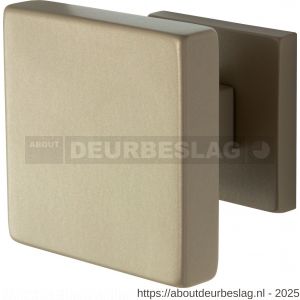 GPF Bouwbeslag Anastasius GPF9825.A4 vierkante voordeurknop 70x70 mm op rozet 53x53x8 mm Champagne blend - R21010507 - afbeelding 1