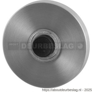 GPF Bouwbeslag RVS GPF9826.05 beldrukker rond 50x6 mm met zwarte button RVS geborsteld - R21008699 - afbeelding 1
