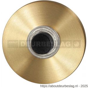 GPF Bouwbeslag PVD GPF9826.09P4 beldrukker rond 50x8 mm met zwarte button PVD mat messing - R21005987 - afbeelding 1