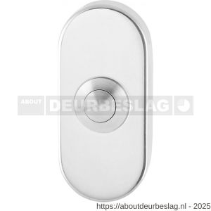 GPF Bouwbeslag RVS GPF9827.44 beldrukker ovaal 70x32x10 mm met RVS button RVS gepolijst - R21008213 - afbeelding 1