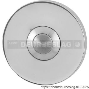 GPF Bouwbeslag RVS GPF9827.45 beldrukker rond 50x6 mm met RVS button RVS gepolijst - R21005990 - afbeelding 1