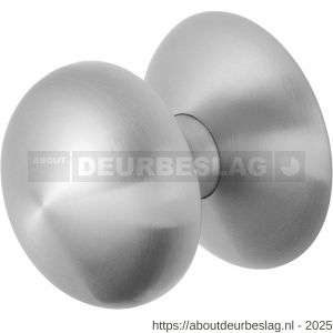 GPF Bouwbeslag RVS GPF9829.09 Paddenstoel voordeurknop 65 mm op rozet 70 mm RVS geborsteld - R21008914 - afbeelding 1