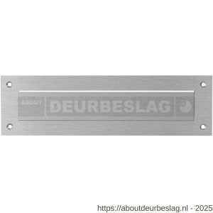 GPF Bouwbeslag RVS GPF9838.09 tochtklep rechthoekig 350x100x2,5 mm met vlak naar binnenvallende klep RVS geborsteld - R21000218 - afbeelding 1