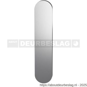 GPF Bouwbeslag RVS GPF9842.09 veiligheids buitenschild gatdeel SKG*** 248x52x11 mm afgerond geheel blind RVS geborsteld - R21004805 - afbeelding 1