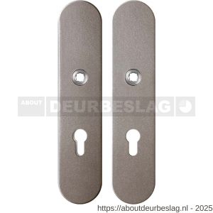 GPF Bouwbeslag Anastasius GPF9845.A3 veiligheids schilden SKG*** 248x52 mm binnen-buiten PC72 Mocca blend - R21012831 - afbeelding 1