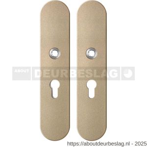 GPF Bouwbeslag Anastasius GPF9845.A4 veiligheids schilden SKG*** 248x52 mm binnen-buiten PC55 Champagne blend - R21012833 - afbeelding 1