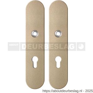 GPF Bouwbeslag Anastasius GPF9845.A4 veiligheids schilden SKG*** 248x52 mm binnen-buiten PC72 Champagne blend - R21012834 - afbeelding 1