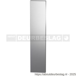 GPF Bouwbeslag RVS GPF9847.09 veiligheids buitenschild gatdeel SKG*** 248x52x11 mm rechthoekig geheel blind RVS geborsteld - R21005992 - afbeelding 1