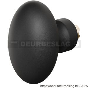 GPF Bouwbeslag ZwartWit GPF9851.61 S5 Ei-deurknop 62 mm voor veiligheids schilden vast met wisselstift zwart - R21013357 - afbeelding 1