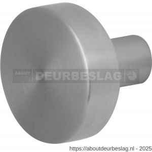 GPF Bouwbeslag RVS GPF9852.09 S4 vlakke deurknop 52x16 mm voor veiligheids schilden vast met bout M10 RVS geborsteld - R21000329 - afbeelding 1