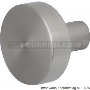 GPF Bouwbeslag RVS GPF9852.09 S5 vlakke deurknop 52x16 mm voor veiligheids schilden vast met wisselstift RVS geborsteld - R21003184 - afbeelding 1