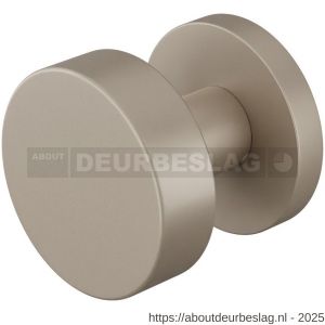 GPF Bouwbeslag Anastasius GPF9852.A3-00 S5 vlakke deurknop 52x16 mm met wisselstift op rond rozet Mocca blend - R21016588 - afbeelding 1