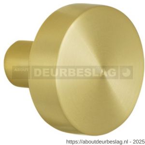 GPF Bouwbeslag PVD GPF9852.P4 S5 vlakke deurknop 52x16 mm voor veiligheids schilden vast met wisselstift PVD mat messing - R21000333 - afbeelding 1