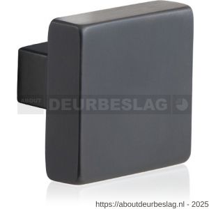 GPF Bouwbeslag PVD GPF9856.P1 S4 vierkante deurknop 53x53x16 mm voor veiligheids schilden vast met bout M10 PVD antraciet - R21006003 - afbeelding 1