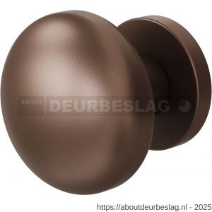 GPF Bouwbeslag Anastasius GPF9857.A2-00 S5 Paddenstoel deurknop 65 mm met wisselstift op rond rozet Bronze blend - R21016492 - afbeelding 1