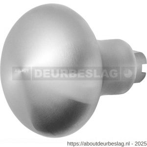 GPF Bouwbeslag RVS GPF9859.09 S5 Paddenstoel deurknop 52 mm voor veiligheids schilden vast met wisselstift RVS geborsteld - R21008926 - afbeelding 1