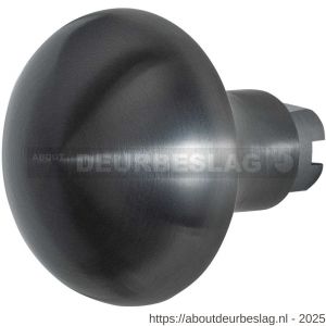 GPF Bouwbeslag PVD GPF9859.P1 S5 Paddenstoel deurknop 52 mm voor veiligheids schilden vast met wisselstift PVD antraciet - R21010516 - afbeelding 1