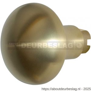GPF Bouwbeslag PVD GPF9859.P4 S5 Paddenstoel deurknop 52 mm voor veiligheids schilden vast met wisselstift PVD mat messing - R21010518 - afbeelding 1
