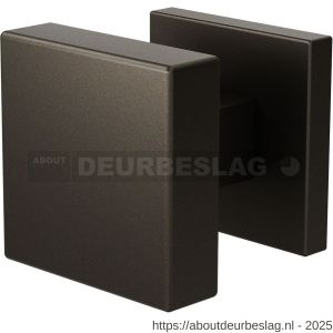 GPF Bouwbeslag Anastasius GPF9948.A1-02L S1 vierkante deurknop 53x53x16 mm draaibaar met vierkant rozet linkswijzend Dark blend - R21016603 - afbeelding 1
