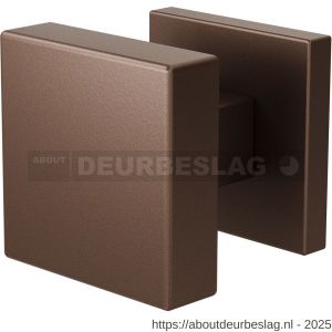 GPF Bouwbeslag Anastasius GPF9948.A2-02R S1 vierkante deurknop 53x53x16 mm draaibaar met vierkant rozet rechtswijzend Bronze blend - R21016606 - afbeelding 1