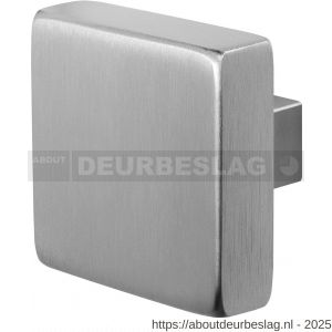 GPF Bouwbeslag RVS GPF9950.09 S3 vierkante deurknop 60x60x16 mm vast met metaalschroef M10 RVS geborsteld - R21003159 - afbeelding 1