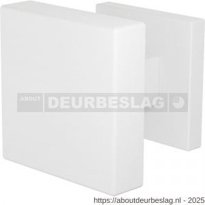 GPF Bouwbeslag ZwartWit GPF9950.62-02L S1 vierkante deurknop 60x60x16 mm draaibaar met vierkant rozet linkswijzend wit - R21016611 - afbeelding 1