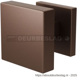 GPF Bouwbeslag Anastasius GPF9950.A2-02R S1 vierkante deurknop 60x60x16 mm draaibaar met vierkant rozet rechtswijzend Bronze blend - R21016616 - afbeelding 1