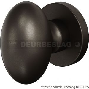 GPF Bouwbeslag Anastasius GPF9951.A1-00 S1 Ei-deurknop 62 mm draaibaar met ronde rozet Dark blend - R21016622 - afbeelding 1