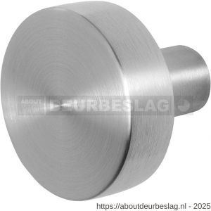 GPF Bouwbeslag RVS GPF9952.09 S3 vlakke deurknop 52x16 mm vast met metaalschroef M10 RVS geborsteld - R21003126 - afbeelding 1
