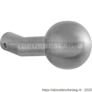 GPF Bouwbeslag RVS GPF9953.09 S3 verkropte kogel deurknop 55 mm vast met metaalschroef M10 RVS geborsteld - R21008260 - afbeelding 1