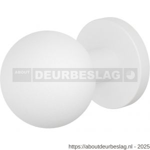 GPF Bouwbeslag ZwartWit GPF9954.62-00 S1 kogel deurknop 50 mm draaibaar met ronde rozet wit - R21016631 - afbeelding 1