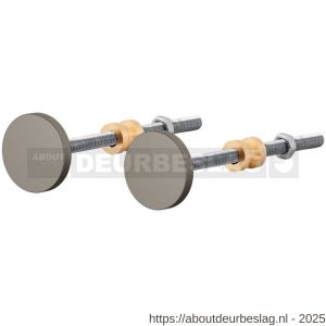 GPF Bouwbeslag Anastasius GPF9957.A3EB 20-22-25-30-32-38 mm bevestigingsset Mocca blend voor enkelzijdige montage door deur zonder rozet set 2 stuks - R21020501 - afbeelding 1